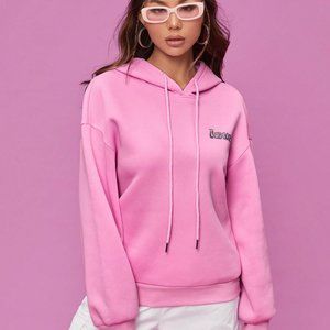 Dopamine Dressing Star & Letter Graphic Drop Shoulder Hoodie